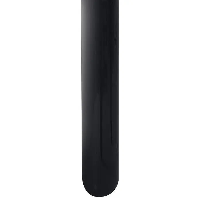 4er-Set Gartenstuhl BETIM in Schwarz -  - Glänzend schwarze zylindrische Vase mit abgerundetem Boden.