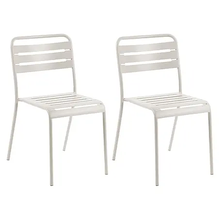 2er-Set Gartenstuhl LEFKADA in Beige