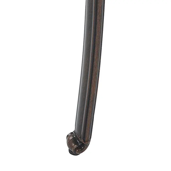 8er-Set Gartenstuhl SALENTO in Braun/Beige -  - Verziertes dunkelbraunes Möbelbein mit antikbronzenem Finish und dekorativem gerolltem Fuß.