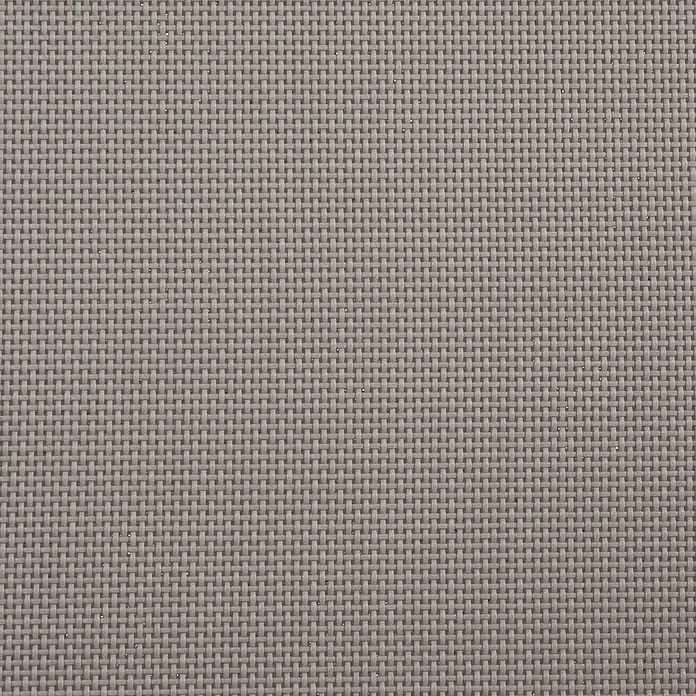 6er-Set Gartenstuhl BUSSETO in Weiß/Grau/Braun -  - Neutralgraues gewebtes Textil mit feinem, gleichmäßigem Korbmuster.