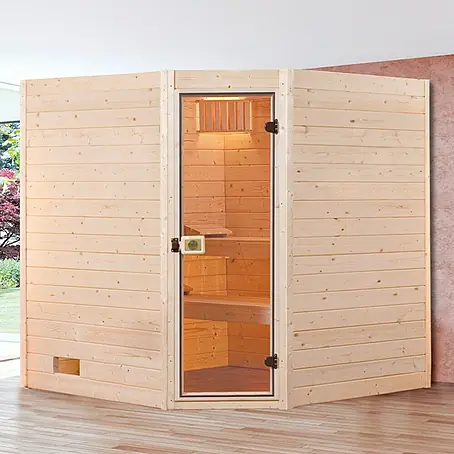 Weka  Massivholzsauna VALIDA Eck 9,0 kW K GT Gr.3