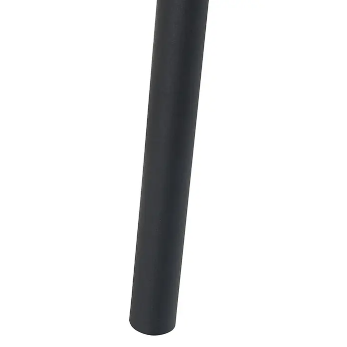 4er-Set Gartenstuhl COVOLO in Schwarz -  - Dunkelgraues zylindrisches Möbelbein mit matter Oberfläche.