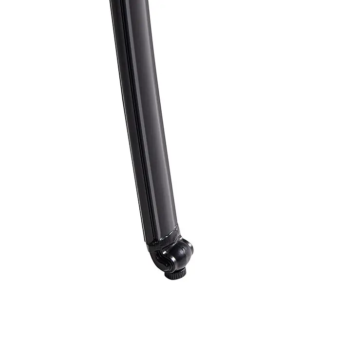 8er-Set Gartenstuhl ANCONA in Schwarz/Beige -  - Schwarzes Metallbein mit verstellbarem Fuß.