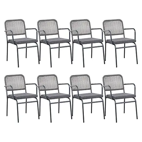16er-Set Gartenstuhl TACENO in Grau