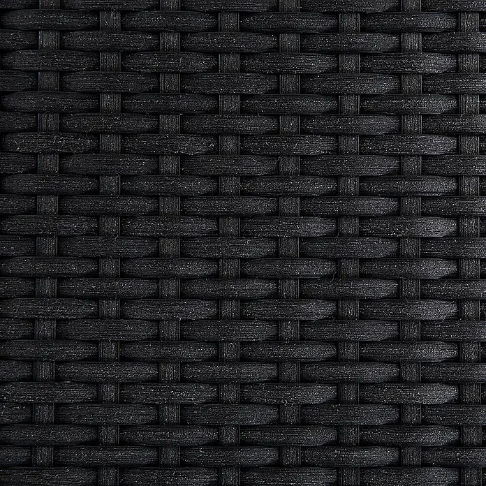 6er-Set Gartenstuhl GROSSETO in Schwarz/Silber -  - Schwarze geflochtene Textur, wie Rattan oder Korbgeflecht, für robuste Möbel.