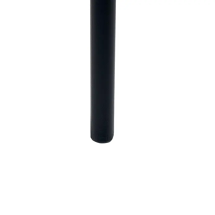 Beliani Gartenstuhl-Set GELA - 4 Stk., Polypropylen, Stapelbar, Schwarz, B x T x H: 45 x 50 x 78 cm - Mattschwarzes, texturiertes zylindrisches Möbelbein.