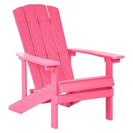 Gartenstuhl ADIRONDACK in Rosa - (W) 75 x (H) 88 x (L) 88 cm