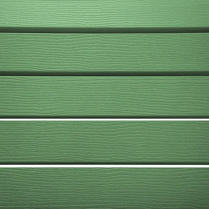 Gartenstuhl ADIRONDACK in Grün - (W) 75 x (H) 88 x - L - Grüne, texturierte Paneele mit Holzmaserung, horizontal angeordnet.