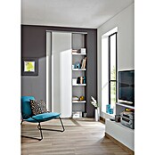 Optimum Set za vgradnjo drsnih vrat  (Bela/siva, 120 x 250 cm) | 4573 - Schiebetürsysteme | GADD - Fronten | GAD - Regale | GA - Leimholz / Regale | G - Holz/Bauelem | BAUHAUS