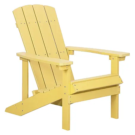 Gartenstuhl ADIRONDACK in Gelb - (W) 75 x (H) 88 x (L) 88 cm