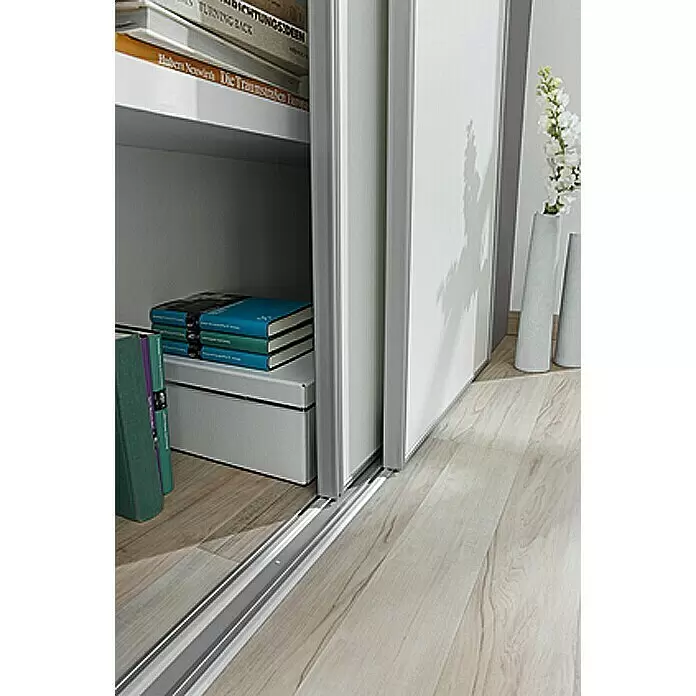 Optimum Schiebetür-Bau-Set - Weiß/Grau, 180 x 250 cm