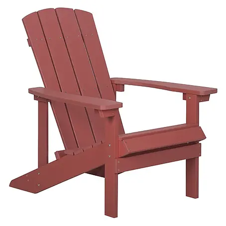 Gartenstuhl ADIRONDACK in Rot - (W) 75 x (H) 88 x (L) 88 cm