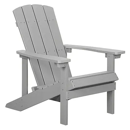 Gartenstuhl ADIRONDACK in Grau - (W) 75 x (H) 88 x (L) 88 cm