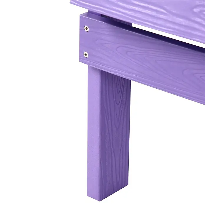 Gartenstuhl ADIRONDACK in Violett - (W) 75 x (H) 88 x - L - Violettes Holz-Optik Gartenmöbel-Teil mit Maserung und zwei Schrauben.