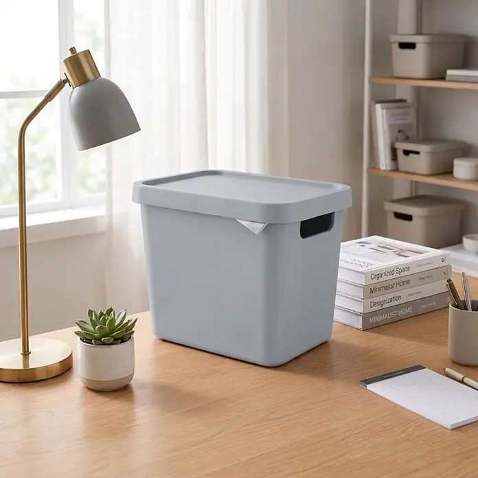 3er-Set 12,5 Liter in Grau mit Deckel – Stapelboxen, Lagerboxen online kaufen bei BAUHAUS