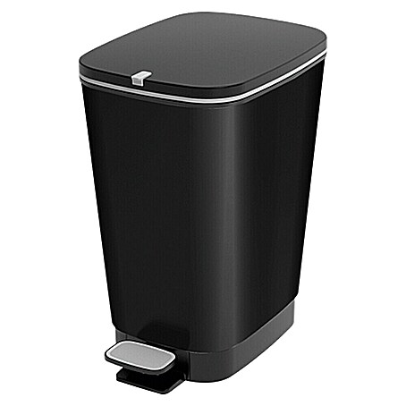 KIS Treteimer Chic (25 l, Kunststoff, Schwarz)