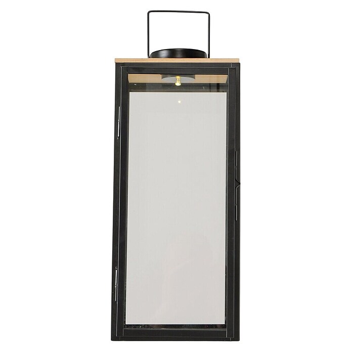 LED-Laterne Kaeli (21 x 21 x 49,5 cm, Timerfunktion, Schwarz) | BAUHAUS