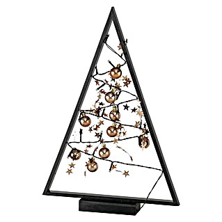 Dekoartikel Baum Triangela (Schwarz, Gold, Holz, Höhe: 50 cm)