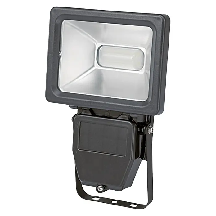 Starlux Proyector LED - 10 W, L x An x Al: 193 x 122 x 51 mm, Negro, Blanco neutro - Reflector LED negro para exterior con soporte ajustable, ideal para iluminar fachadas y jardines.