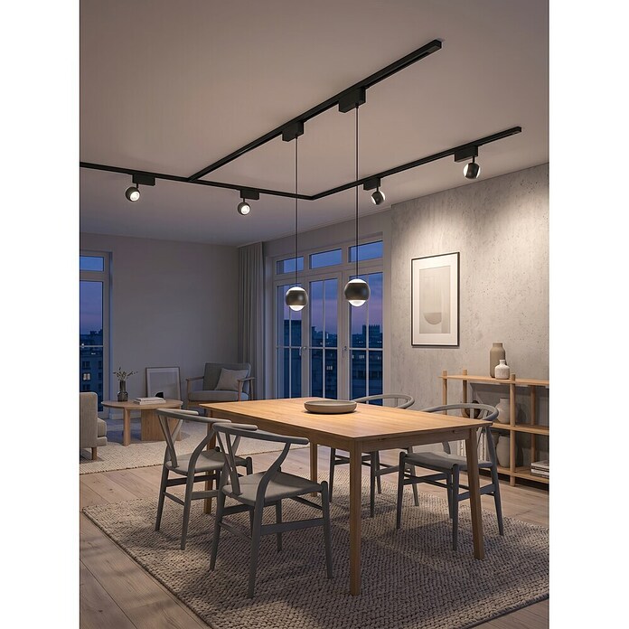 Trio Lighting DUOline Led-plafondspot Hamlet (Metaal, Zwart) | BAUHAUS