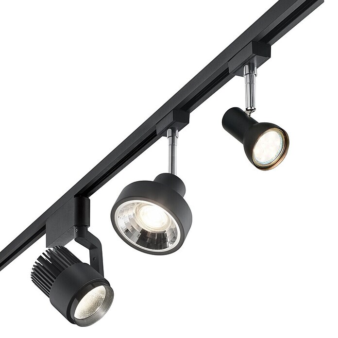 Trio Lighting DUOline Led-plafondspot Cantar (l x b x h: 5,5 x 9 x 14 cm, Metaal, Zwart) | BAUHAUS