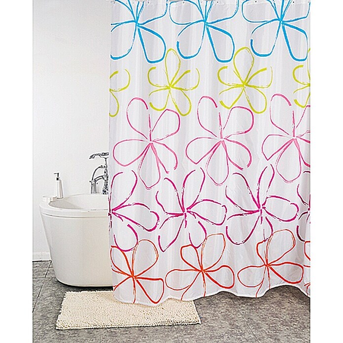 Venus Douchegordijn, textiel Calendula (240 x 200 cm, 100 % Polyester)