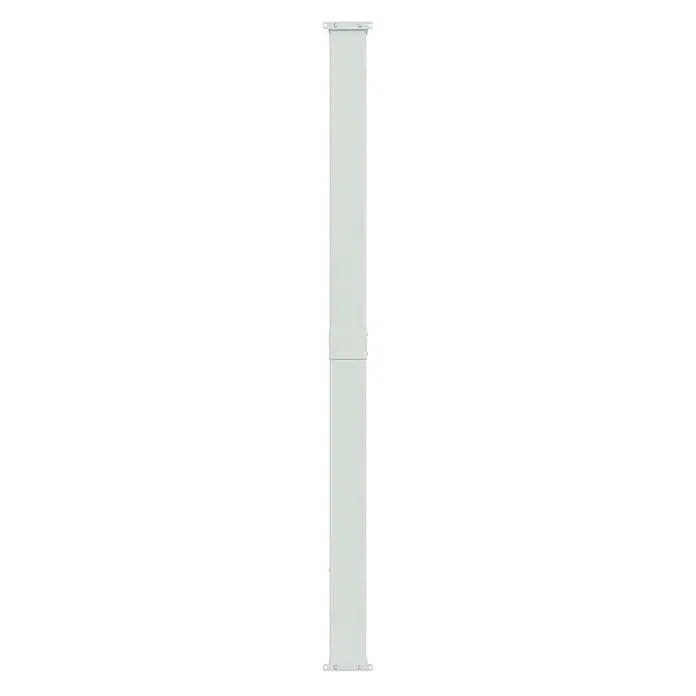 vidaXL Seitenmarkise Schwarz 300 x 220 cm Stoff -  - Weiße ausziehbare Gardinenstange mit Schlaufenenden.