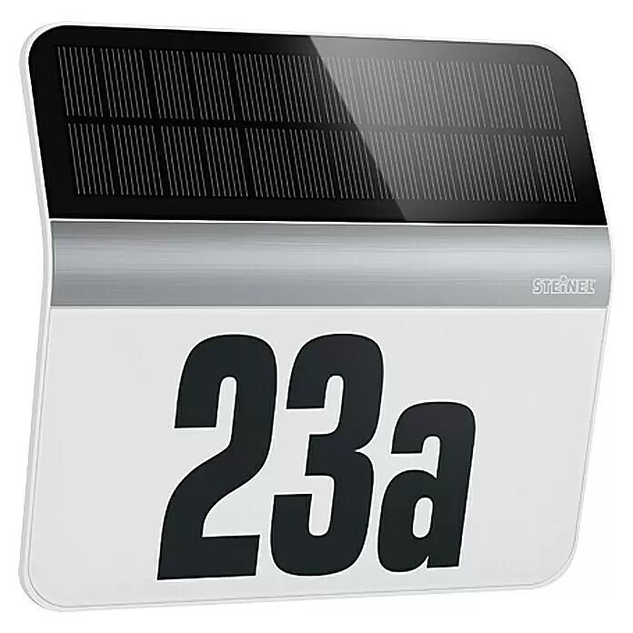 Steinel XSolar Solar-Hausnummer LH-N Edelstahl - IP44, Edelstahl