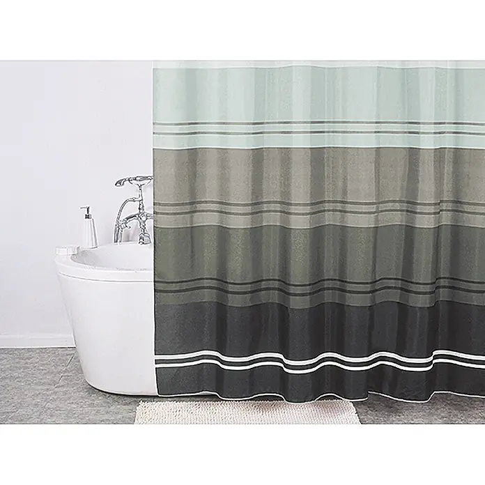 Venus Duschvorhang Strip - B x H: 120 x 200 cm, Textil - Elegante gestreifte Duschvorhang, der Stil und Funktionalität vereint. Ideal für ein modernes Badezimmerdesign, bietet Privatsphäre und Wasserschutz.