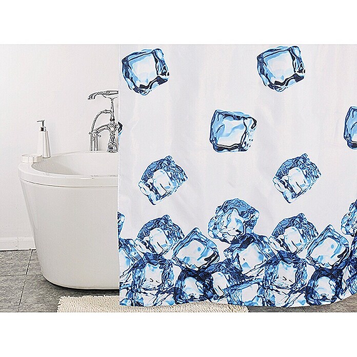 Venus Douchegordijn, textiel Ice (120 x 200 cm, 100% Polyester)