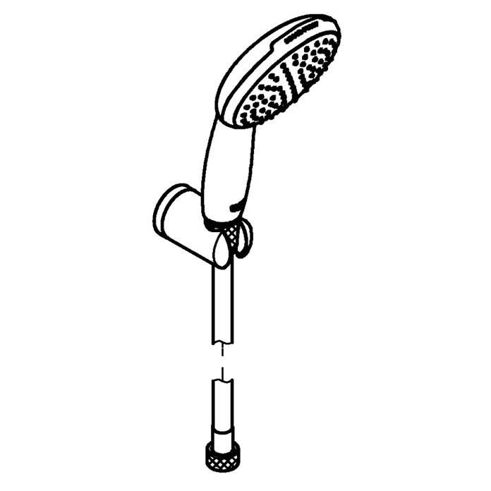 Grohe Ručna tuš slušalica Vitalo Start 110  (Srebrna, 110 mm, ½″) | BAUHAUS