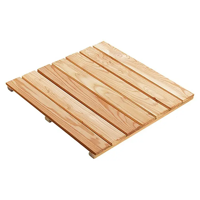 Holzfliese - Lärche, 50 x 50 x 3,6 cm, 1 Stk. - Holzfliese für den Außenbereich. Die Fliese besteht aus mehreren Holzlatten und eignet sich für Terrasse oder Balkon.
