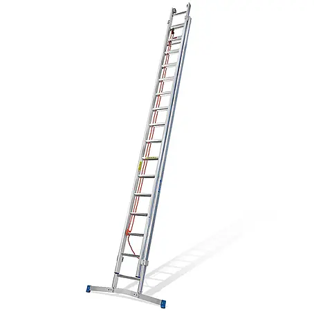 Mauderer Bavaria Seilzugleiter 960 mit Klapptraverse 2x17 Dreikantsprossen