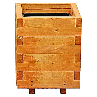 Pflanzkasten (Außenmaß (L x B x H): 35,5 x 30,5 x 40 cm, Holz, Kiefernoptik)