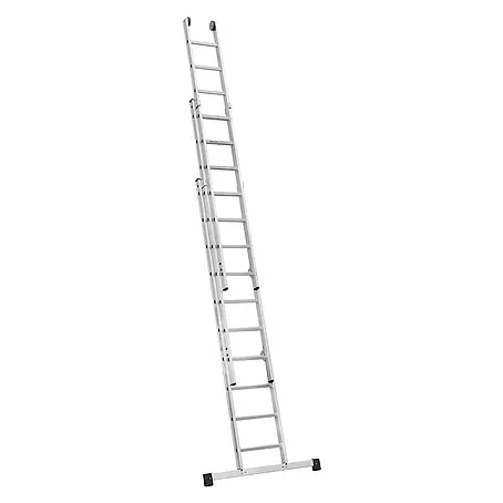 Iller Leiter  Anlegeleiter Schiebe mit automatischer Abhebesicherung 3x12 Sprossen