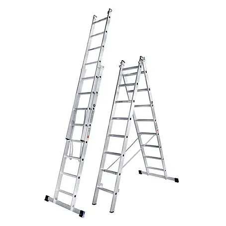 Iller Leiter  Mehrzweckleiter Mehrzweck Eurostars 2x12 Sprossen
