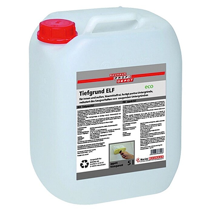 Profi Depot Tiefgrund ELF (5 l, Lösemittelfrei, Farblos, Gebrauchsfertig)