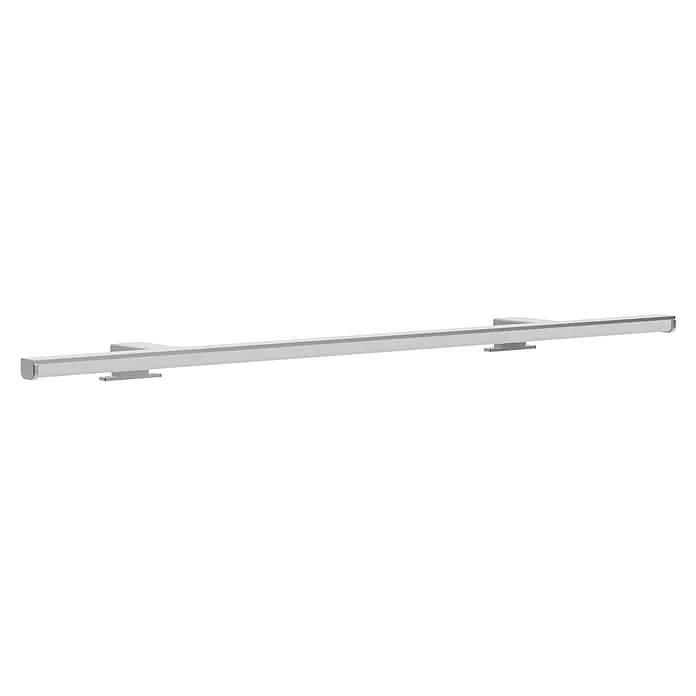 kalb LED Spiegelleuchte Lumenia 100cm 3000K Chrom 2in1 Montage -  - Gerader, silberfarbener Metall-Haltegriff zur Unterstützung.