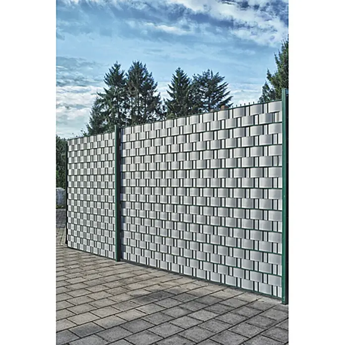 Videx Sichtschutzstreifen - Aluminium-Optik, 2 Stk., 200 x 9,5 cm - Stimmungsaufnahme