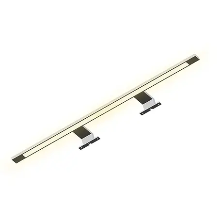 kalb LED Spiegelleuchte 74cm 3000K Chrom 3in1 Montage