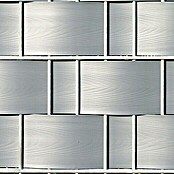 Videx Sichtschutzstreifen (Aluminium-Optik, 2 Stk., 200 x 9,5 cm)