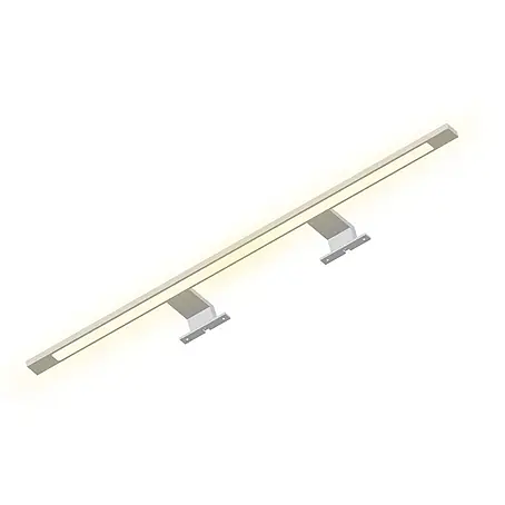kalb LED Spiegelleuchte 74cm 3000K Silbergrau 3in1 Montage