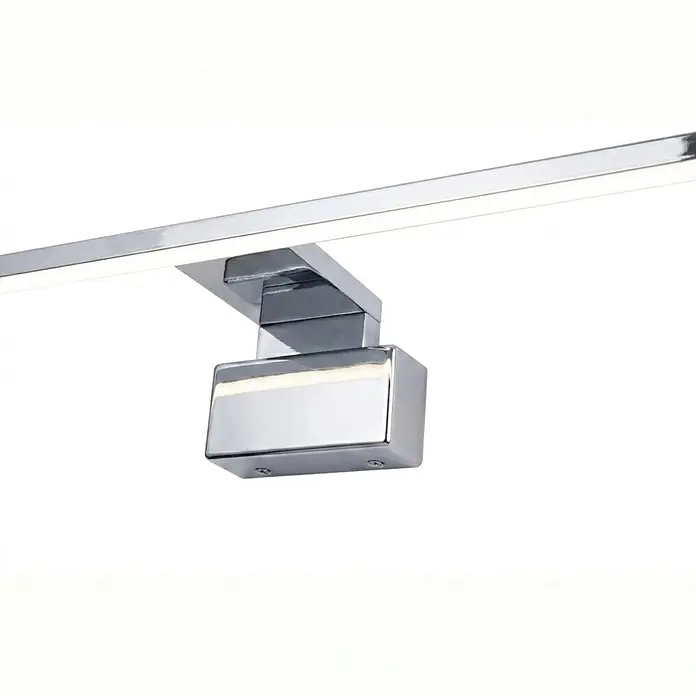 kalb LED Spiegelleuchte Running Light 100cm 3000K Chrom Lichtlauf -  - Verchromte LED-Wandleuchte mit linearem Lichtbalken, ideal für Spiegel oder Bilder.