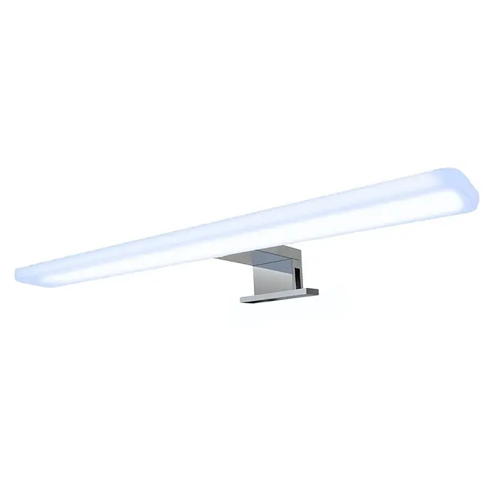 kalb LED Spiegelleuchte Mera 45cm 4000K Chrom -  - Moderne weiße LED-Spiegelleuchte mit elegantem Chrom-Befestigungsbügel, ideal für die Beleuchtung von Waschtischbereichen.
