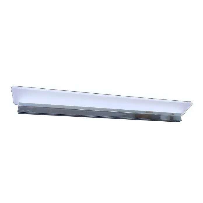 kalb LED Spiegelleuchte WhiteWave 60cm 4000K Chrom -  - Transparenter Fahrzeug-Windabweiser mit dunkler, reflektierender Unterkante.