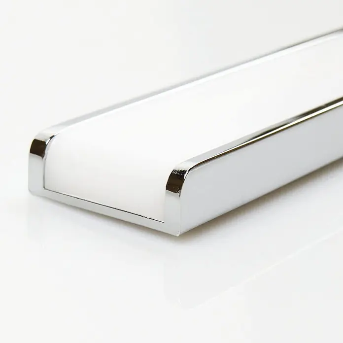 kalb LED Spiegelleuchte Aurinko 30cm 4000K Chrom -  - Moderne lineare LED-Lichtleiste mit weißem Diffusor und glänzendem Chromgehäuse.