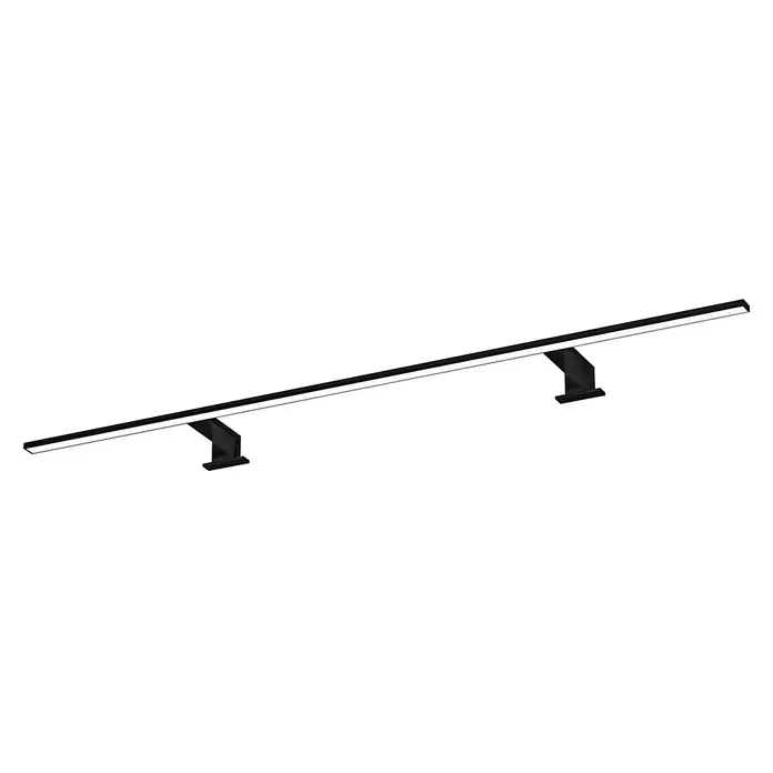 kalb LED Spiegelleuchte Spectraline 120cm 4000K Schwarz -  - Schwarze lineare LED-Leuchte mit zwei Halterungen.