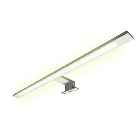 kalb LED Spiegelleuchte 60cm 3000K Silbergrau 3in1 Montage