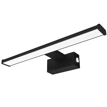 kalb LED Spiegelleuchte 50cm 3000K Schwarz mit Schalter