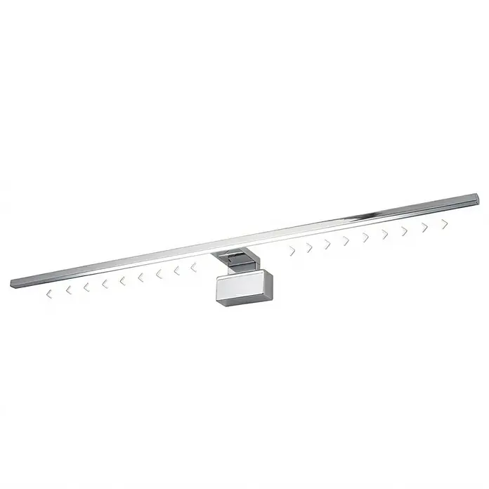kalb LED Spiegelleuchte Running Light 100cm 4000K Chrom Lichtlauf -  - Längliche, verchromte LED-Balkenleuchte, ideal für Spiegel oder Bilder.